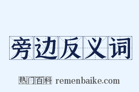 旁边反义词是什么意思的图片